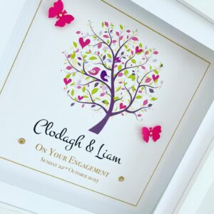 Engagement As Cute as a Button Personalised Framed Prints
