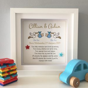 Twins gift personalised