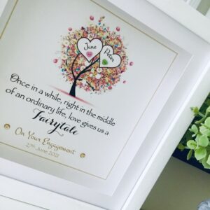 Engagement As Cute as a Button Personalised Framed Prints