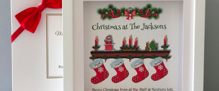 Christmas Stockings frame personalised