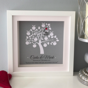 Wedding/Engagement Love Birds Tree as cute as a button frames
