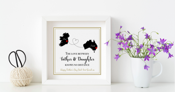 Father's Day gift as cute as a button frames kildare