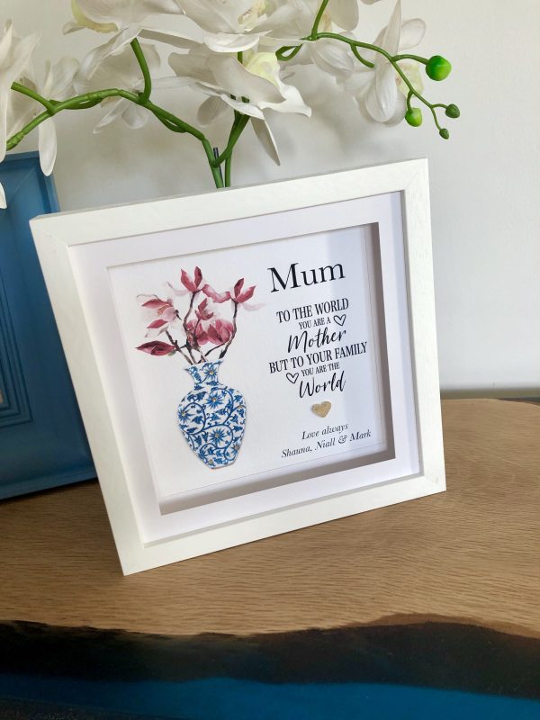 Personalised Mothers Day Magnolia Vase