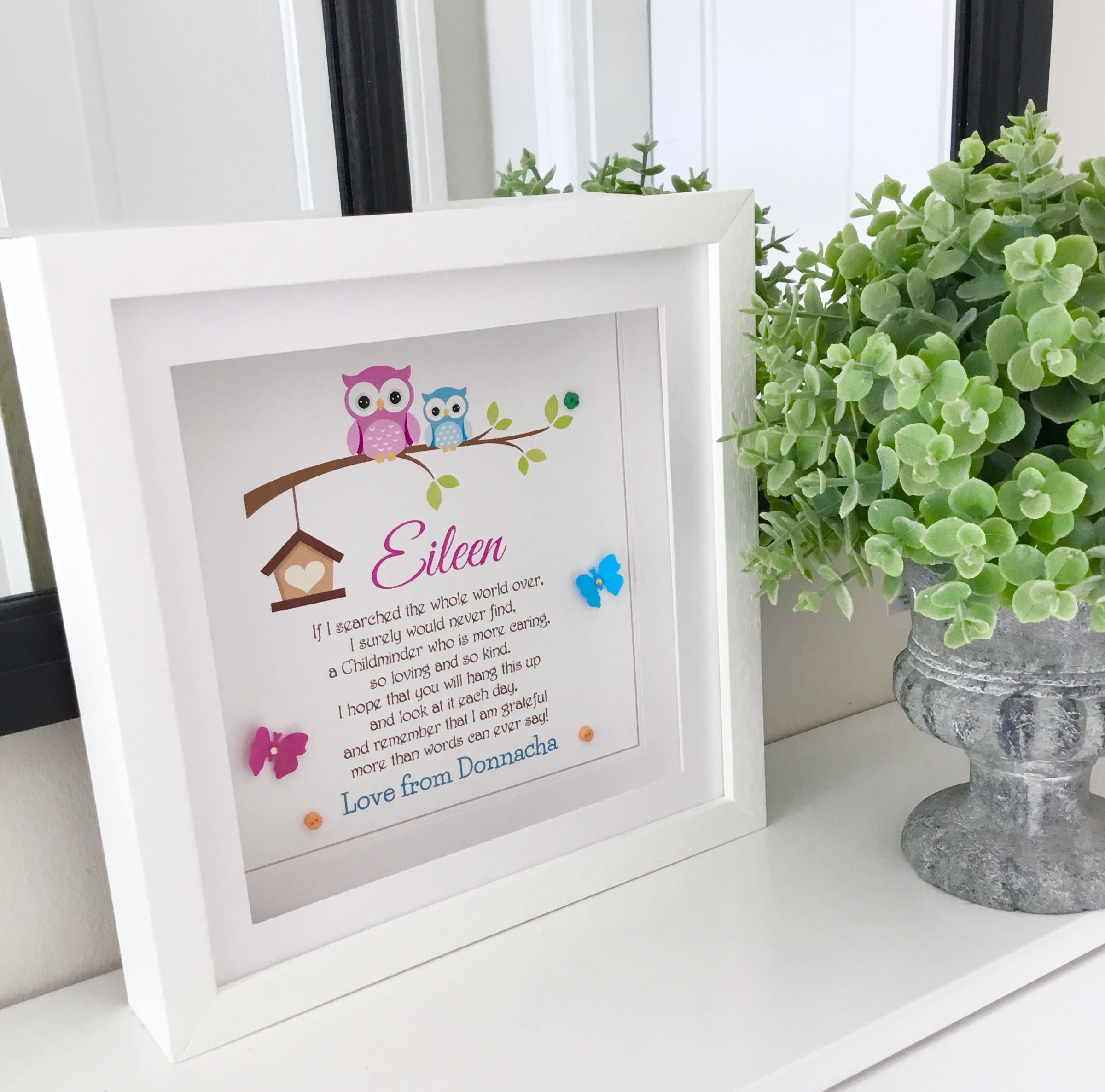 Personalised Childminder or SNA Frame