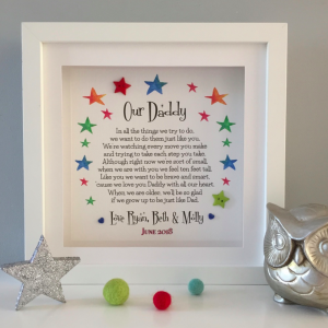 Father’s Day personalised gift from as cute as a button