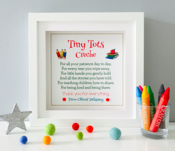 Creche Frame personalised and unique