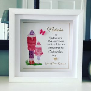 Personalised Godmother frame As Cute as a Button