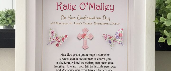 Personalised Confirmation Frame for Girl