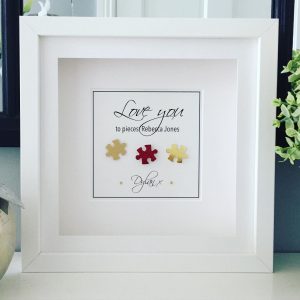 Valentines gift As cute as a button frames