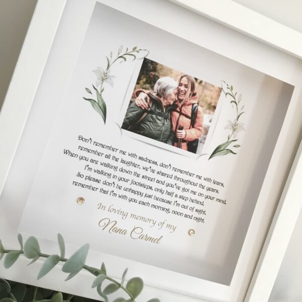 memorial gift As Cute as a Button Personalised Framed Prints