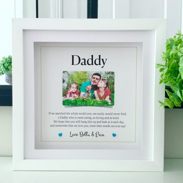 As Cute as a Button Personalised Framed Prints fathers day gift ireland