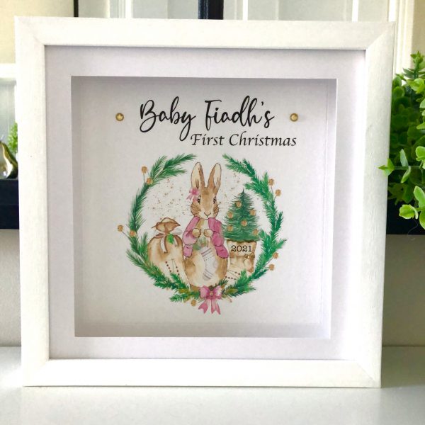 As Cute as a Button Personalised Framed Prints first christmas