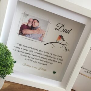 As Cute as a Button Personalised Framed Prints memorial frame