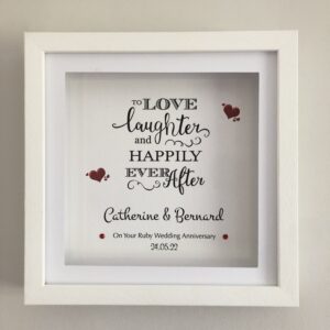 Anniversary gift As Cute as a Button Personalised Framed Prints