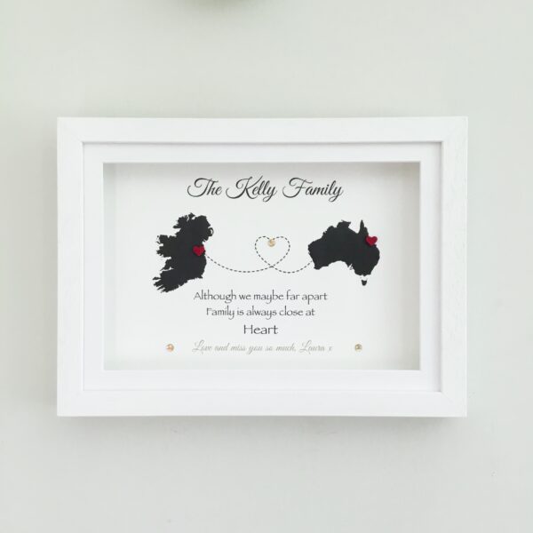 map frame ireland As Cute as a Button Personalised Framed Prints